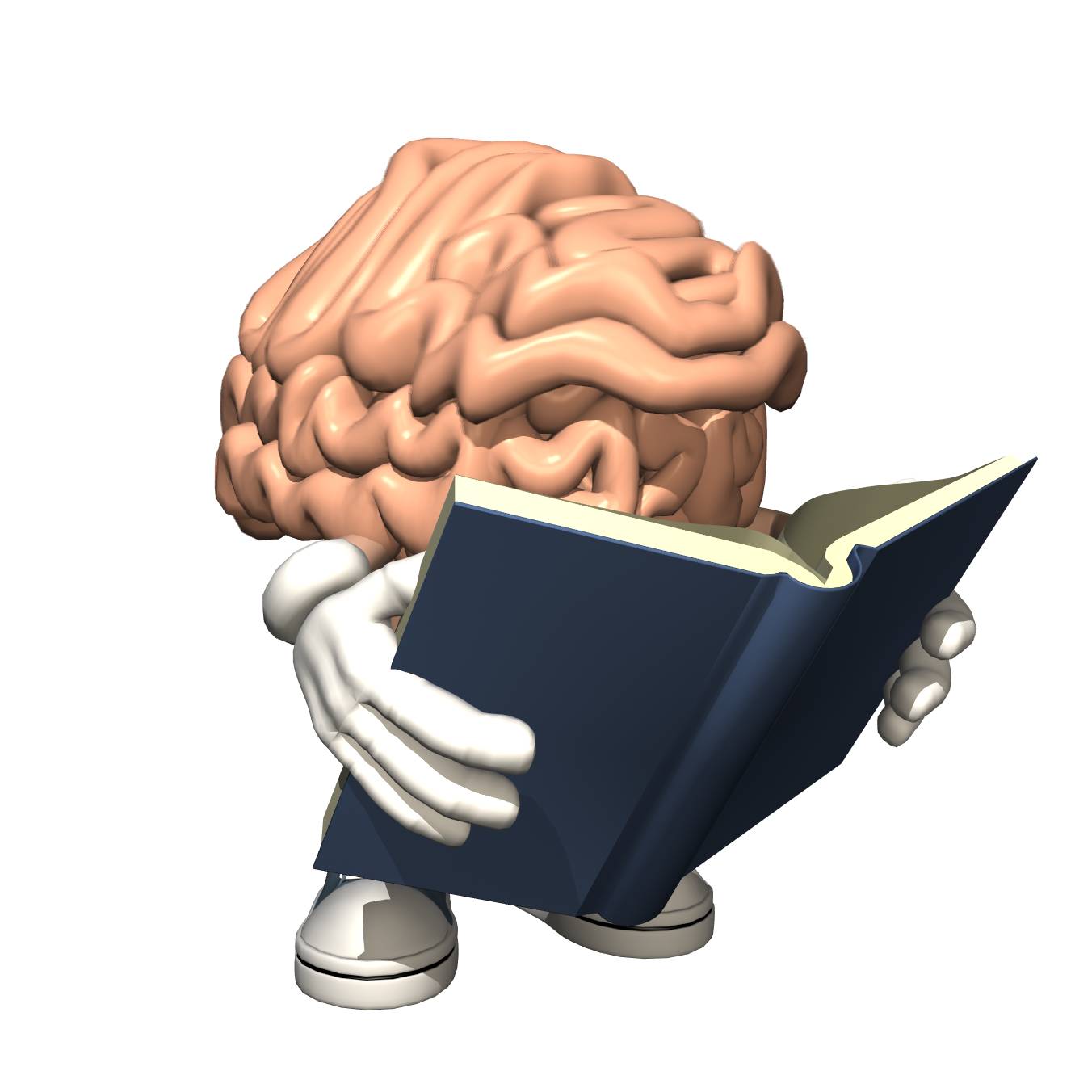 En stor hjärna läser