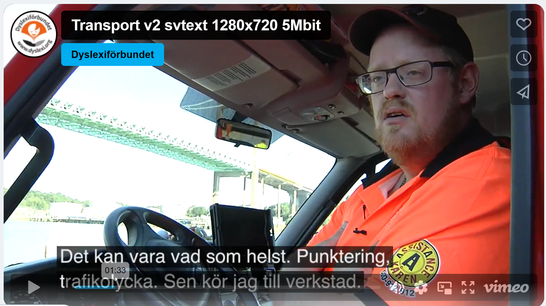 Patrik Welle berättar om sin arbetsdag sittande i bilen